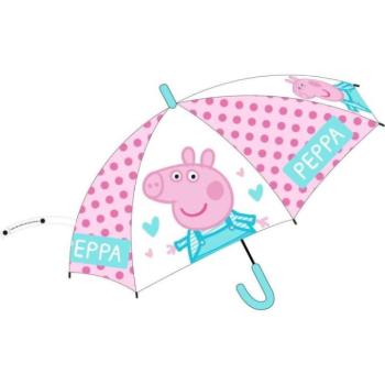 Divat kiegészítők és ruhák kiárusítása - Peppa Pig automata átlátszó esernyő működés közben kép
