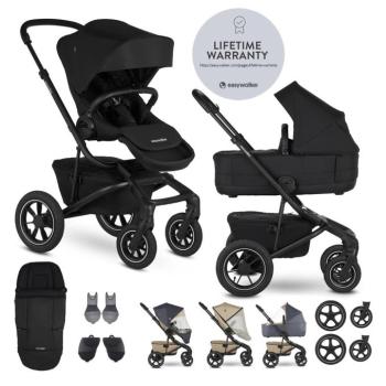 EASYWALKER Kombinált babakocsi Jimmey Pepper Black XXL AIR + RWS kép