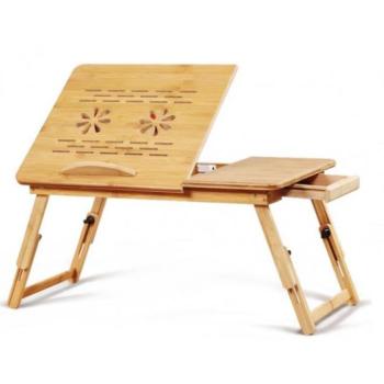 Egyéb - Bambusz összecsukható asztal, laptophoz/tablethez/könyvhöz kép