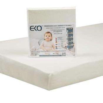 EKO Bézs Jersey Gumi Lepedő - 120x60 cm kép