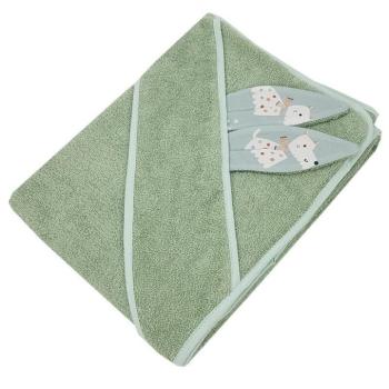 EKO Fürdőlepedő fülekkel pamut Dogs Mint 100x100 cm kép