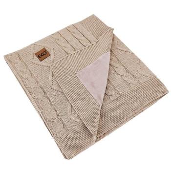 EKO Kasmír takaró szőrme béléssel Beige 100x80 cm kép