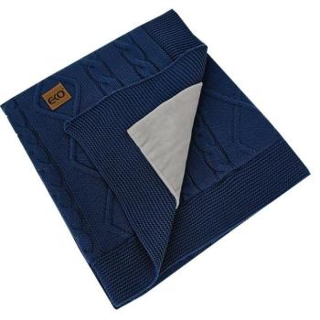 EKO Kasmír takaró szőrme béléssel Jeans 100x80 cm kép