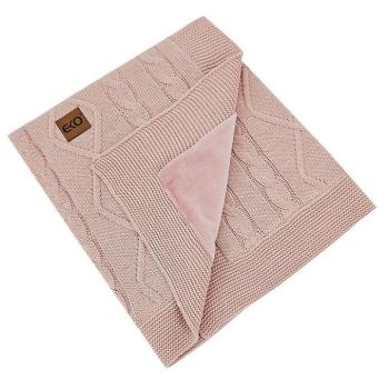 EKO Kasmír takaró szőrme béléssel Rose Pink 100x80 cm kép