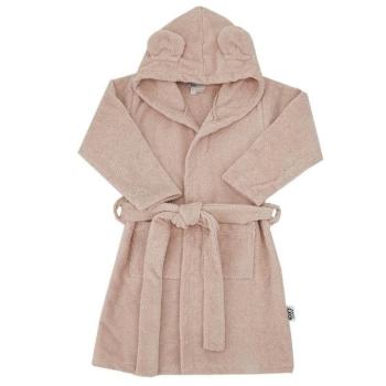 EKO Köntös pamutból kapucnival és fülekkel Powder pink méret L 104-110 kép
