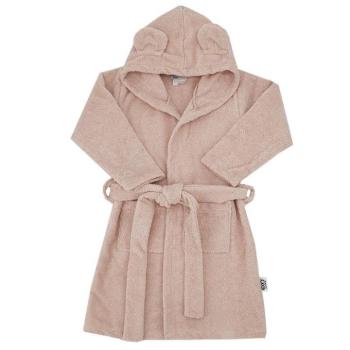 EKO Köntös pamutból kapucnival és fülekkel Powder pink méret L 80-86 kép