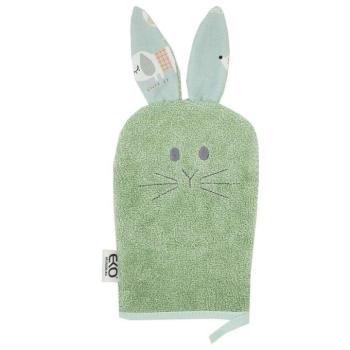 EKO Pamut füles Žínka Bunny Olive green 20x15 cm kép