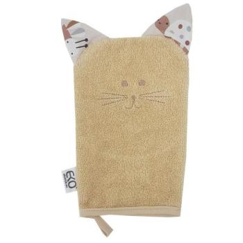 EKO Pamut füles Žínka Cat Beige 20x15 cm kép