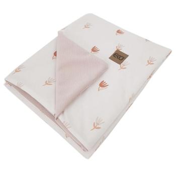 EKO Takaró pamut kétoldalas bársonyos alátéttel Beige Meadow 100x80cm kép