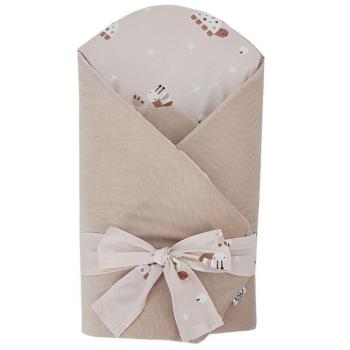 EKO Takaró pamutból kókusz kivehető betéttel VELVET Bees Beige 75x75 cm kép