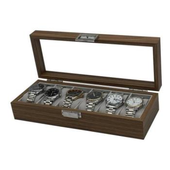 Ékszerdobozok - 6 db-os óratartó üvegtetővel kép