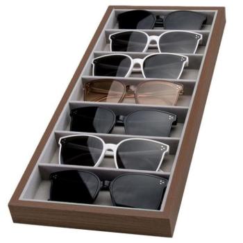 Ékszerdobozok - Szemüvegtartó, 7 db szemüveg tárolására kép