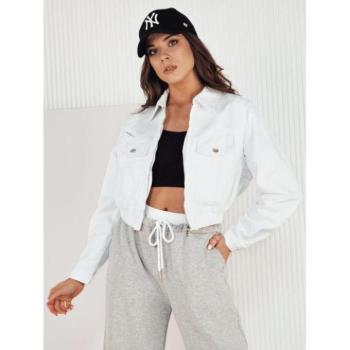 Farmer dzsekik - Női rövid fehér farmerdzseki kép