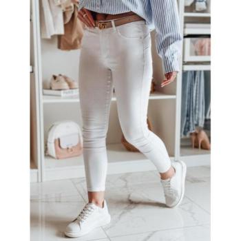 Farmer nadrágok - Fehér női skinny farmer UY2443 kép