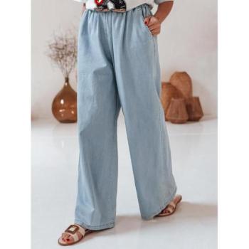 Farmer nadrágok - Női széles szárú világoskék farmer UY2717 kép