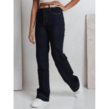 Farmer nadrágok - Sötétkék, magas derekú, bő szárú farmer UY2775 kép