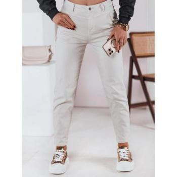 Farmer nadrágok - Világos bézs női mom fit farmer UY2375 kép