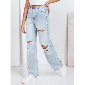 Farmer nadrágok - Világoskék, bő, lyukas farmer UY2794 kép