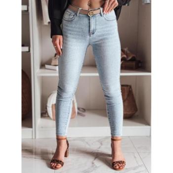 Farmer nadrágok - Világoskék női farmer strasszokkal UY2442 kép