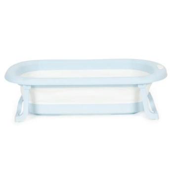 Fürdető kádak - Kék fürdetőkád, lefolyóval kép