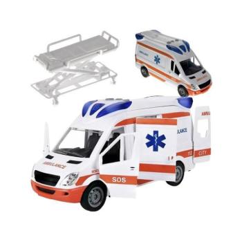 Futóbiciklik, háromkerekűek, rollerek - Hang- és fényjelzővel ellátott mentőautó kép