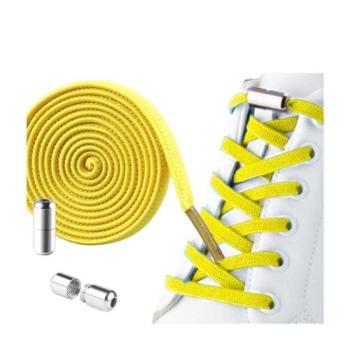 Gyerek cipők - Elasztikus sárga cipőfűzők kötés nélkül - 2 db kép