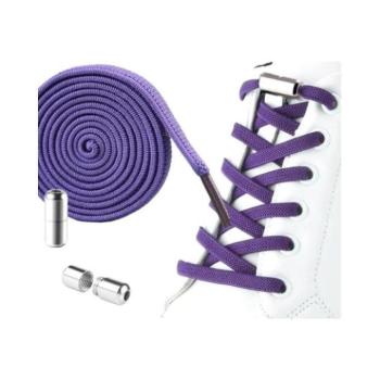 Gyerek cipők - Lila elasztikus cipőfűző kötés nélkül - 2 db kép