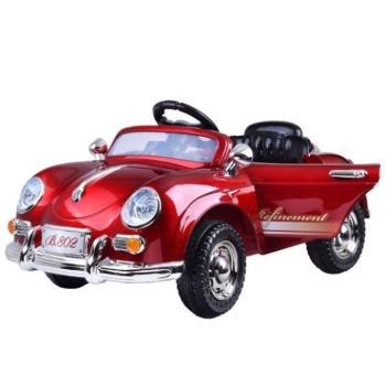 Gyermek elektromos autók - Elegáns, piros retró autó gyerekeknek kép