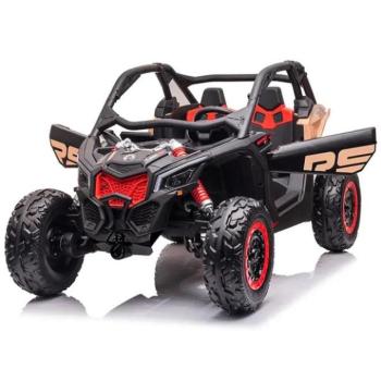 Gyermek elektromos autók - Fekete terepbuggy, gyerekeknek kép