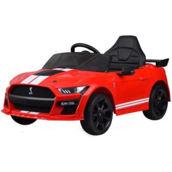 Gyermek elektromos autók - Gyerek piros akkumulátoros autó Ford Mustang Shelby GT500 kép