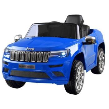 Gyermek elektromos autók - Lakkozott JEEP Cherokee autó, akkumulátorral, kék színben kép