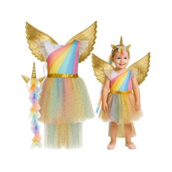 Gyermek kosztümök - Gyerek unikornis jelmez - 110-116 cm kép