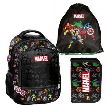 Hátizsákok és zsákok - 3db-os iskolai AVENGERS szett-iskolatáska, cipőzsák és tolltartó kép