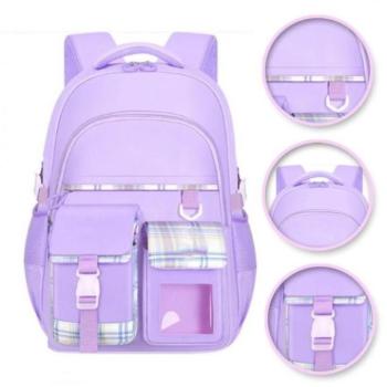 Hátizsákok és zsákok - Gyerek lila iskolai hátizsák kép