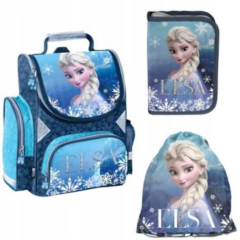 Hátizsákok és zsákok - Lányos FROZEN prémium szett, iskolatáska, tolltartó és cipőzsák kép