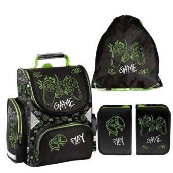 Hátizsákok és zsákok - Prémium minőségű fiú iskolai aktatáska, táska és tolltartó szett kép