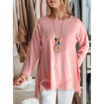 Hosszú ujjú blúzok - Női bő rózsaszín blúz RY2790 kép