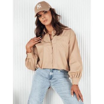 Hosszú ujjú ingek - Barna női oversize ing kép