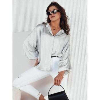 Hosszú ujjú ingek - Elegáns női ing szürke színben kép