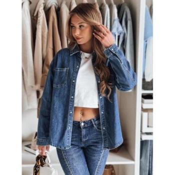 Hosszú ujjú ingek - Női kék farmering DY0454 kép