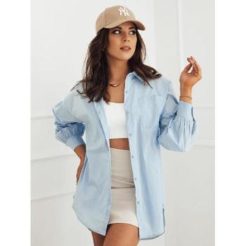 Hosszú ujjú ingek - Női világoskék oversize ing kép