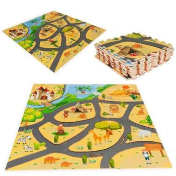 Játékszőnyegek - Habszivacs játszószőnyeg - szafari puzzle kép