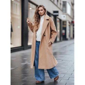 Kabátok és trenchek - Barna átmeneti női kabát NY0767z kép