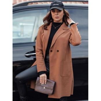 Kabátok és trenchek - Barna női kétsoros kabát NY0703 kép