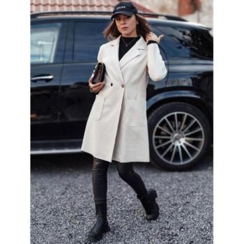 Kabátok és trenchek - Bézs színű  kétsoros női kabát NY0706 kép