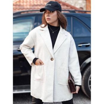 Kabátok és trenchek - Bézs színű női oversize kabát NY0698 kép