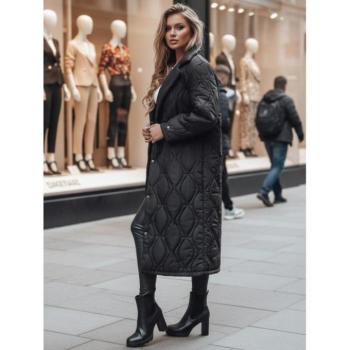 Kabátok és trenchek - Fekete hosszú női steppelt kabát TY4378z kép