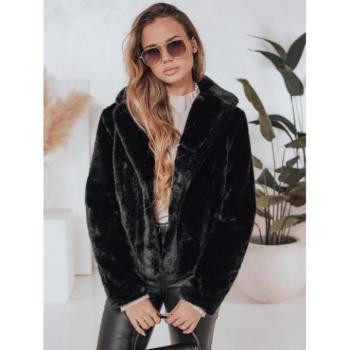 Kabátok és trenchek - Fekete rövid női bunda TY4985 kép