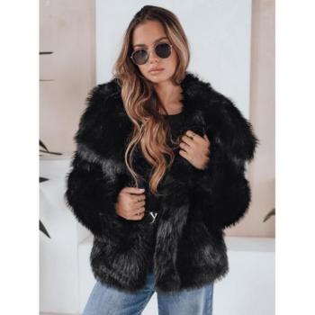 Kabátok és trenchek - Fekete rövid női bunda TY5117 kép