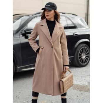 Kabátok és trenchek - Hosszú női kabát barna színben NY0739 kép